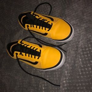 Vans Northface Yellow and Black Shoes-Size 11